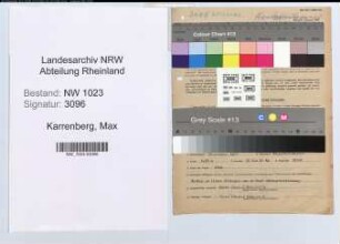 Entnazifizierung Max Karrenberg , geb. 25.02.1900 (Bankbeamter)