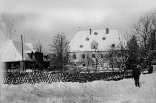 Sächs. Forstamt Steinbach : re. Forstamt erb. 1623, li. Pferdeställe und Kutscherstuben