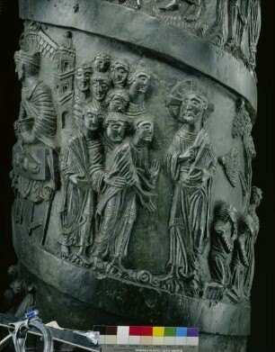 Bernwardssäule & Christussäule — Christus spricht zu den Jüngern