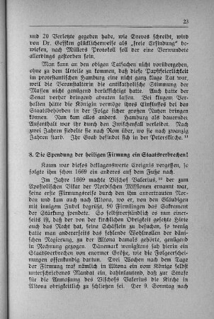 8. Die Spendung der heiligen Firmung ein Staatsverbrechen?