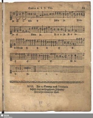 XVIII. Woher nehmen wir Brod (respiciendum ad Dom. 7)