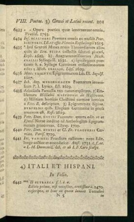 4) Itali et Hispani