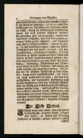 4-16, Der erste Articul. - Der fünffte Articul.