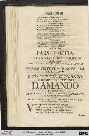 Pars Tertia