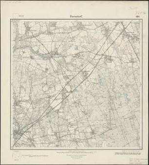 Meßtischblatt 1664 : Barnstorf, 1934 : Barnstorf. - Hrsg. 1899, einz. Nachtr. 1925, gedr. [19]34. - 1:25000. - [Berlin]: Reichsamt für Landesaufnahme, 1934. - 1 Kt.
