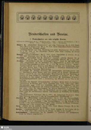 Bruderschaften und Vereine