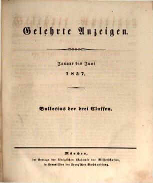 Gelehrte Anzeigen. 44. 1857
