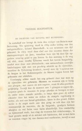 Tweede hoofdstuk. De omgeving van Batavia met Buitenzorg