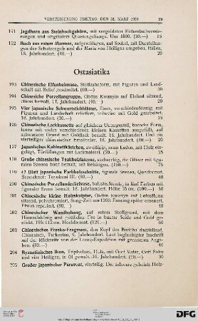 Ostasiatika (Nr. 193-213)