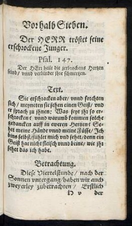 Vor halb Sieben.