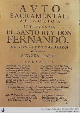 El Santo Rey Don Fernado, segunda parte.