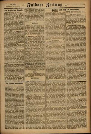Zweite Ausgabe vom Sonntag, den 02. Dezember 1923.