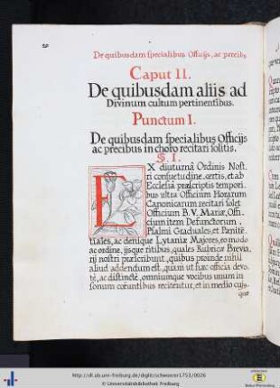 Caput II. De quibusdam aliis ad divinum cultum pertinetibus.