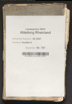 Protokoll einer kurkölnisch-klevischen Kommission über die Fährgerechtigkeit zu Rheinberg