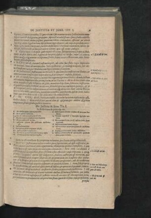 De Iustitia & Iure Tit. I.