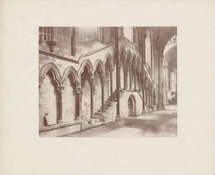 Beverley, Treppenaufgang in Pfarrkirche (Minster).