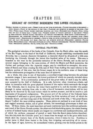 Geology of country bordering Lower Colorado.