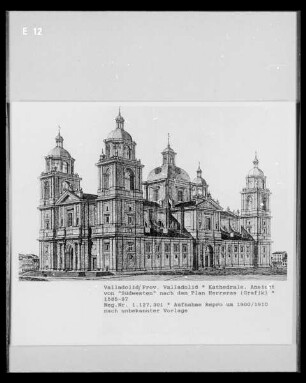 Valladolid: Ansicht der Kathedrale von Südwest