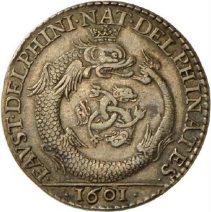 Medaille auf die Geburt des Thronfolgers Ludwig XIII. von Frankreich am 27. September 1601