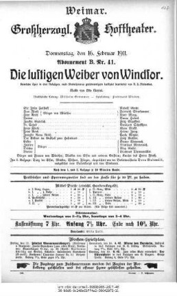Die lustigen Weiber von Windsor