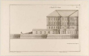Seitenfassade eines fortifizierten Bergschlosses