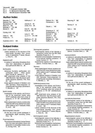Subject index
