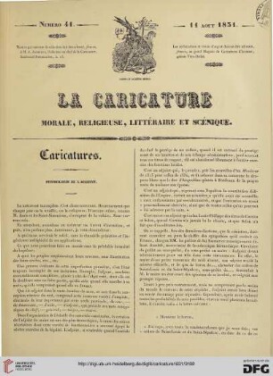 Numéro 41 (11 Août 1831) Planches 81,82,83