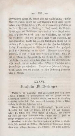 383-384 Kirchliche Mittheilungen
