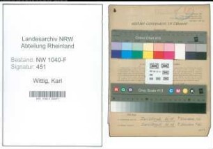 Entnazifizierung Karl Wittig , geb. 13.02.1903 ()