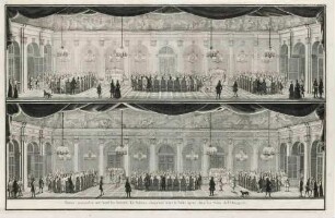 Tafeln der Nationen beim Merkurfest 1719 im Zwinger