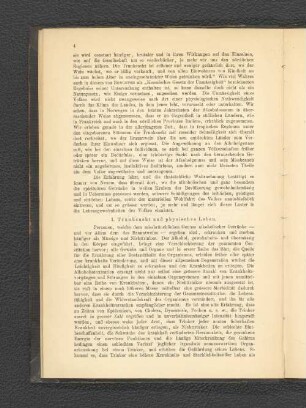 I. Trunksucht und physisches Leben.