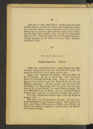 Viertes Kapitel. Mißhelligkeiten. Verrat.