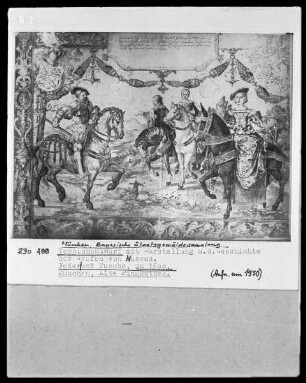 Darstellungen aus der Geschichte der Grafen von Nassau — König Adolf von Nassau und Gemahlin zu Pferd