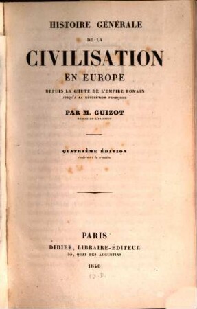 Cours d'histoire moderne
