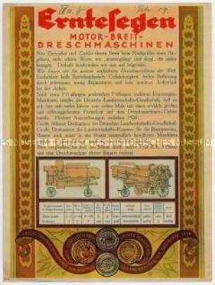 Motor-Breit-Dreschmaschinen