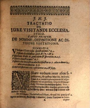 Ahasveri Fritschi U.J.D. Consil. Aulic. Rudelst-Schvvartzb. Tractatio De Jure Visitandi Ecclesiastico, Ejusqve Exercendi Modo : Adnexis quibusdam Visitationum Ordinationibus