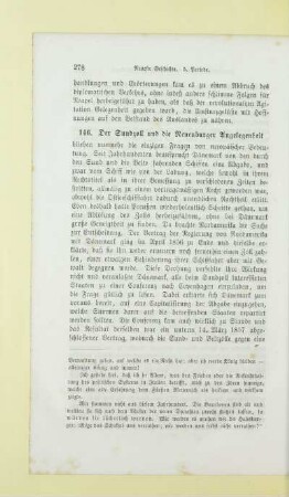Der Sundzoll und die Neuenburger Angelegenheit