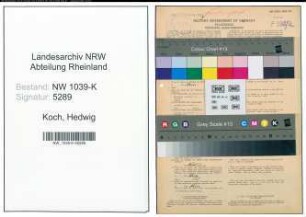 Entnazifizierung Hedwig Koch , geb. 19.09.1901 (Lehrerin)