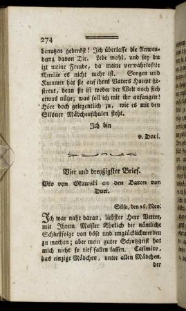 Vier und dreyßigster Brief.