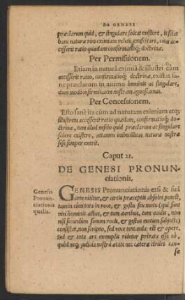 Caput 21. De Genesi Pronunciationis
