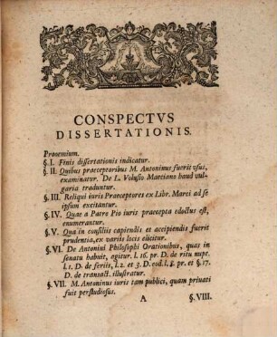 Singularia M. Aurelii Antonini Philosophi Iurisprudentiae Capita
