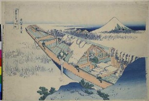 Ushibori in der Provinz Jōshū, Blatt 20 aus der Serie: 36 Ansichten des Fuji