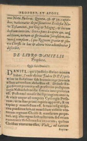 De Libro Danielis Prophetae.