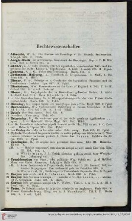 Rechtswissenschaften (Nr. 1 - 151)