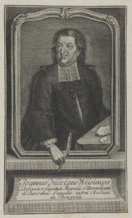 Bildnis des Joannes Nicolaus Weislinger