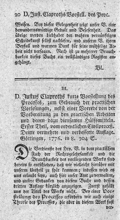 Kurze Vorstellung des Processes. 3.verm.Aufl. T.1.