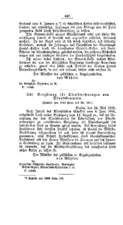 Vergütung für Dienstwohnungen von Staatsbeamten : [I. Allgemeine Verhältnisse der Behörden und Beamten]