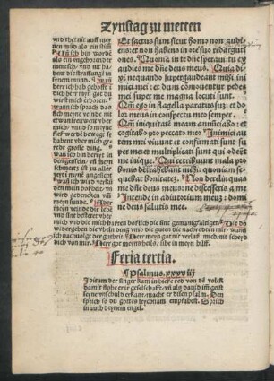 Feria tertia. Psalmus. xxxviii