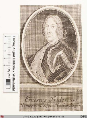 Bildnis Ernst Friedrich II., Herzog zu Sachsen-Hildburghausen (reg. 1724-45)