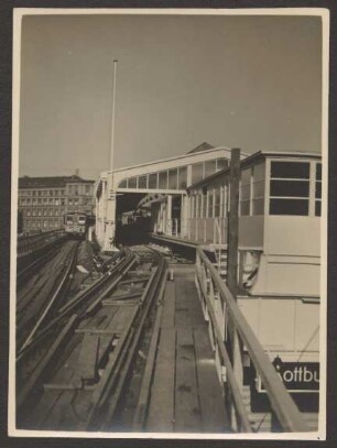 Ansichtskarte Gleise am Bahnhof, Kottbusser Tor